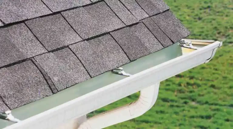 Gutter guard clips installed on a home