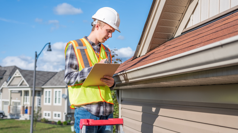 Professional gutter inspection